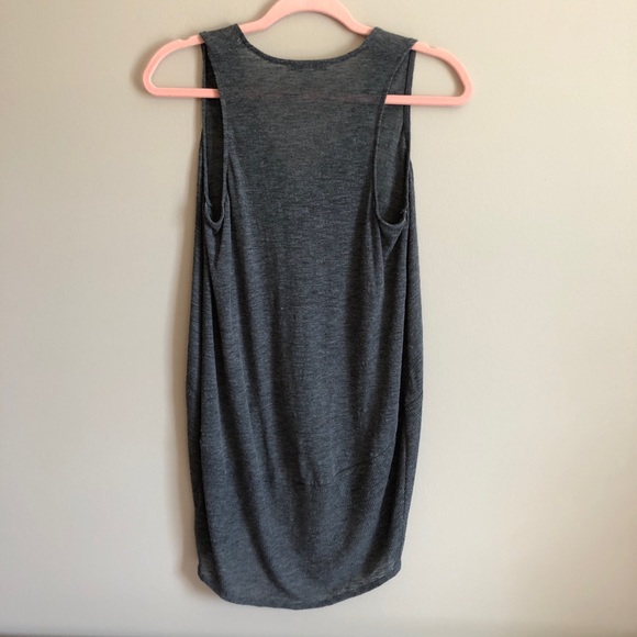 Express Long Grey Tank Top XS - Picture 4 of 6